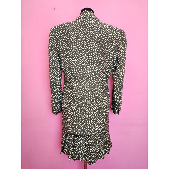 Vintage 1980's Silk Skirt Suit by Dana Buchman | Size XS - Picture 5 of 10